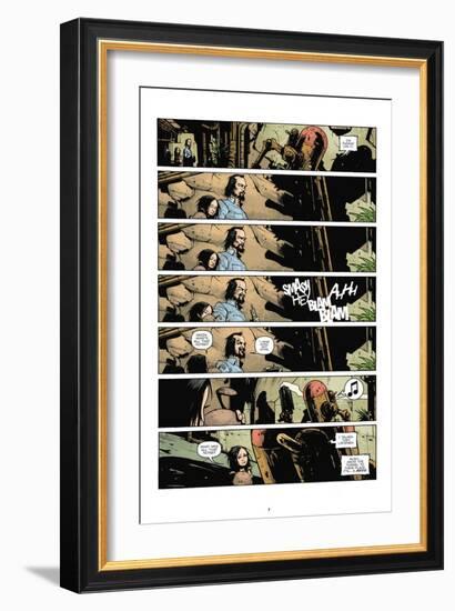 Zombies vs. Robots: No. 7 - Comic Page with Panels-Paul Davidson-Framed Art Print