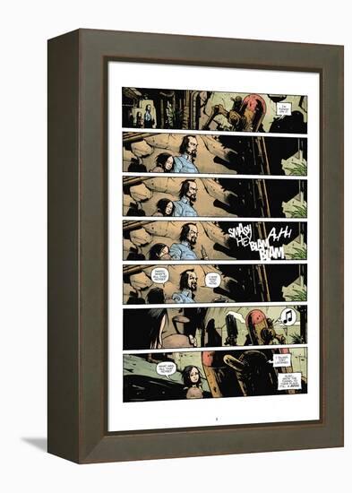 Zombies vs. Robots: No. 7 - Comic Page with Panels-Paul Davidson-Framed Stretched Canvas