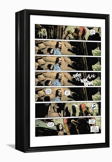 Zombies vs. Robots: No. 7 - Comic Page with Panels-Paul Davidson-Framed Stretched Canvas