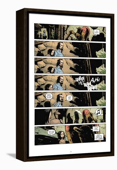 Zombies vs. Robots: No. 7 - Comic Page with Panels-Paul Davidson-Framed Stretched Canvas