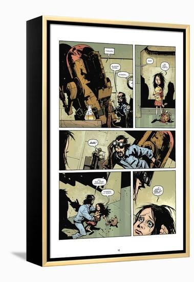 Zombies vs. Robots: No. 7 - Comic Page with Panels-Paul Davidson-Framed Stretched Canvas