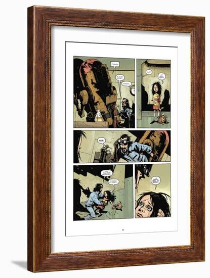 Zombies vs. Robots: No. 7 - Comic Page with Panels-Paul Davidson-Framed Art Print