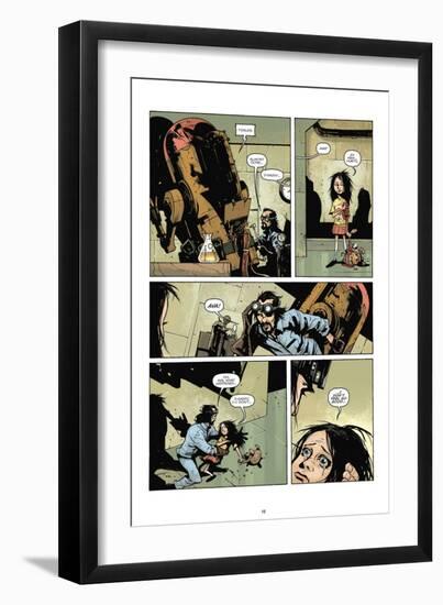 Zombies vs. Robots: No. 7 - Comic Page with Panels-Paul Davidson-Framed Art Print