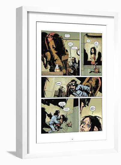 Zombies vs. Robots: No. 7 - Comic Page with Panels-Paul Davidson-Framed Art Print