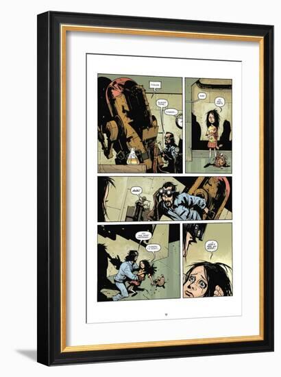 Zombies vs. Robots: No. 7 - Comic Page with Panels-Paul Davidson-Framed Art Print