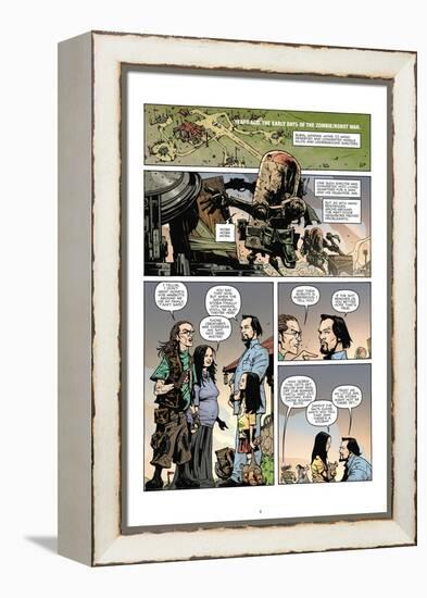 Zombies vs. Robots: No. 7 - Comic Page with Panels-Paul Davidson-Framed Stretched Canvas