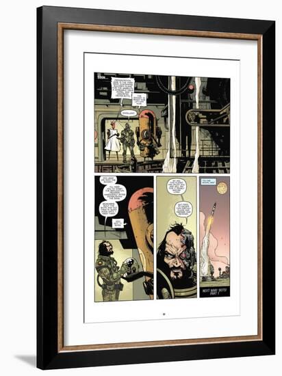 Zombies vs. Robots: No. 7 - Comic Page with Panels-Paul Davidson-Framed Premium Giclee Print