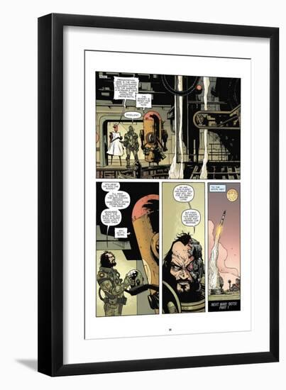 Zombies vs. Robots: No. 7 - Comic Page with Panels-Paul Davidson-Framed Premium Giclee Print