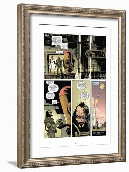 Zombies vs. Robots: No. 7 - Comic Page with Panels-Paul Davidson-Framed Art Print