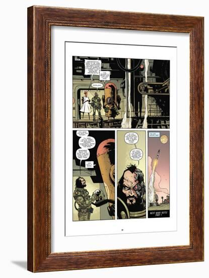 Zombies vs. Robots: No. 7 - Comic Page with Panels-Paul Davidson-Framed Art Print