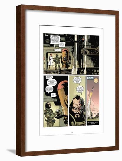 Zombies vs. Robots: No. 7 - Comic Page with Panels-Paul Davidson-Framed Art Print