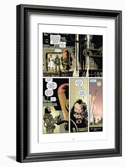 Zombies vs. Robots: No. 7 - Comic Page with Panels-Paul Davidson-Framed Art Print