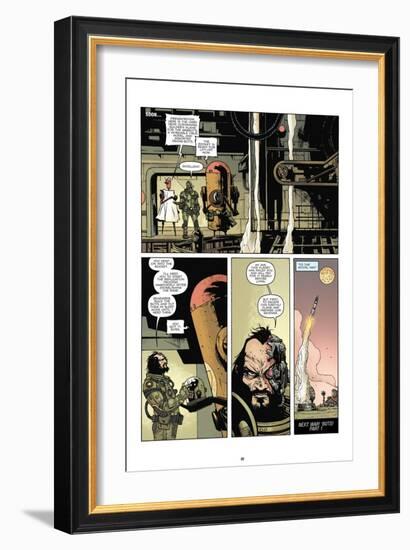 Zombies vs. Robots: No. 7 - Comic Page with Panels-Paul Davidson-Framed Art Print