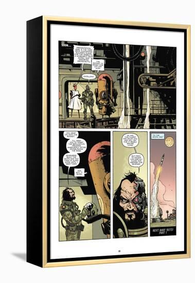 Zombies vs. Robots: No. 7 - Comic Page with Panels-Paul Davidson-Framed Stretched Canvas