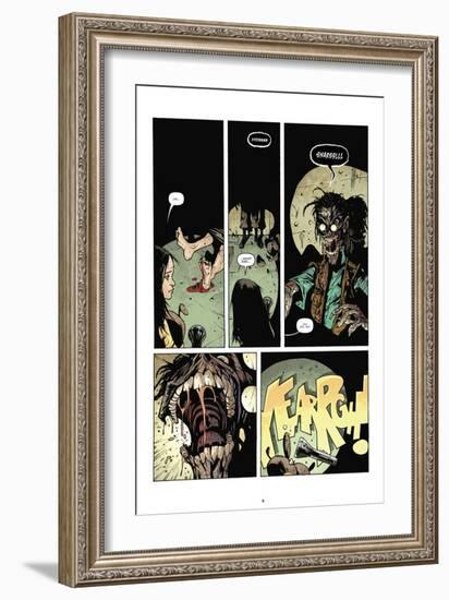 Zombies vs. Robots: No. 7 - Comic Page with Panels-Paul Davidson-Framed Premium Giclee Print