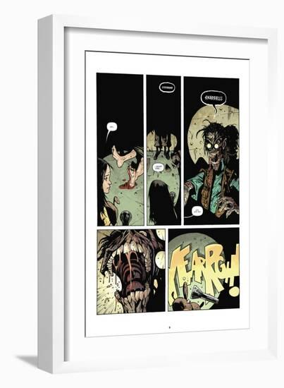 Zombies vs. Robots: No. 7 - Comic Page with Panels-Paul Davidson-Framed Premium Giclee Print