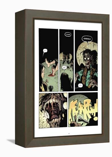 Zombies vs. Robots: No. 7 - Comic Page with Panels-Paul Davidson-Framed Stretched Canvas