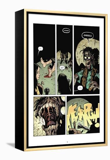 Zombies vs. Robots: No. 7 - Comic Page with Panels-Paul Davidson-Framed Stretched Canvas