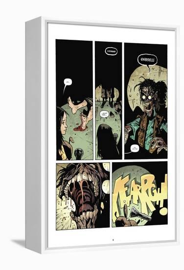 Zombies vs. Robots: No. 7 - Comic Page with Panels-Paul Davidson-Framed Stretched Canvas