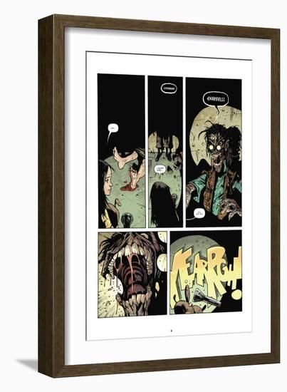 Zombies vs. Robots: No. 7 - Comic Page with Panels-Paul Davidson-Framed Art Print