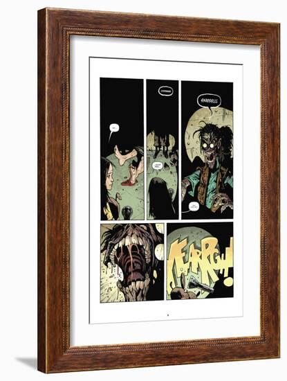 Zombies vs. Robots: No. 7 - Comic Page with Panels-Paul Davidson-Framed Art Print