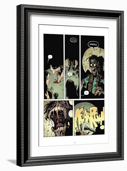 Zombies vs. Robots: No. 7 - Comic Page with Panels-Paul Davidson-Framed Art Print