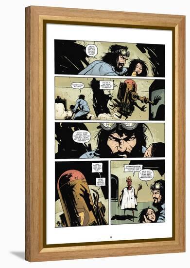 Zombies vs. Robots: No. 7 - Comic Page with Panels-Paul Davidson-Framed Stretched Canvas