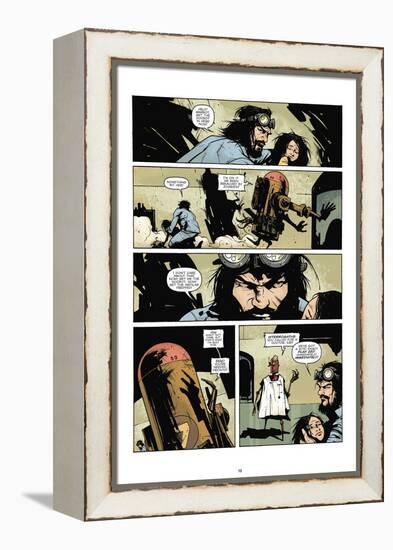 Zombies vs. Robots: No. 7 - Comic Page with Panels-Paul Davidson-Framed Stretched Canvas