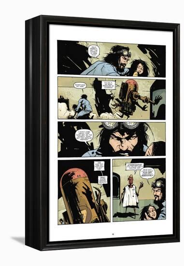 Zombies vs. Robots: No. 7 - Comic Page with Panels-Paul Davidson-Framed Stretched Canvas