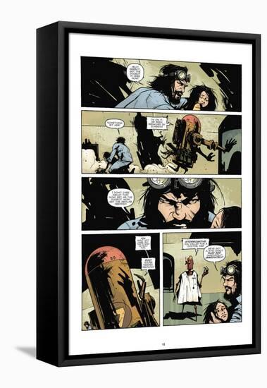 Zombies vs. Robots: No. 7 - Comic Page with Panels-Paul Davidson-Framed Stretched Canvas