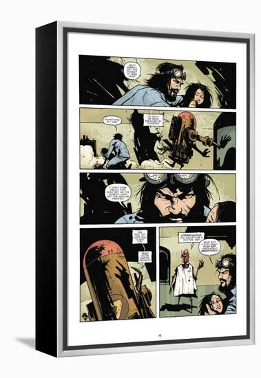 Zombies vs. Robots: No. 7 - Comic Page with Panels-Paul Davidson-Framed Stretched Canvas