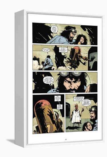 Zombies vs. Robots: No. 7 - Comic Page with Panels-Paul Davidson-Framed Stretched Canvas