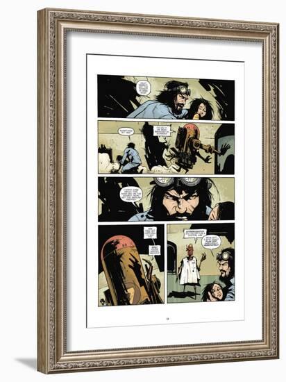 Zombies vs. Robots: No. 7 - Comic Page with Panels-Paul Davidson-Framed Art Print