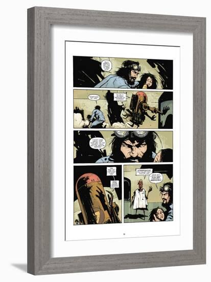 Zombies vs. Robots: No. 7 - Comic Page with Panels-Paul Davidson-Framed Art Print