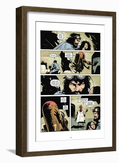 Zombies vs. Robots: No. 7 - Comic Page with Panels-Paul Davidson-Framed Art Print