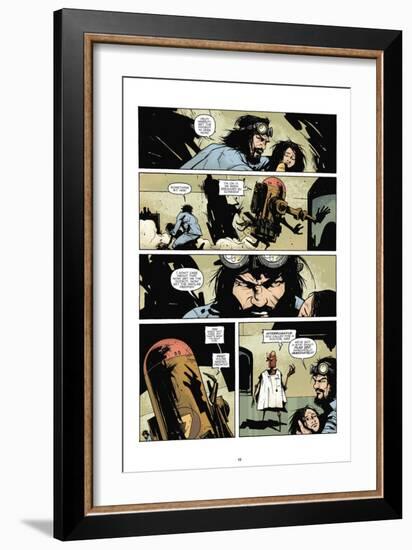 Zombies vs. Robots: No. 7 - Comic Page with Panels-Paul Davidson-Framed Art Print