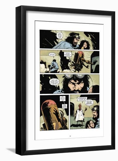 Zombies vs. Robots: No. 7 - Comic Page with Panels-Paul Davidson-Framed Art Print