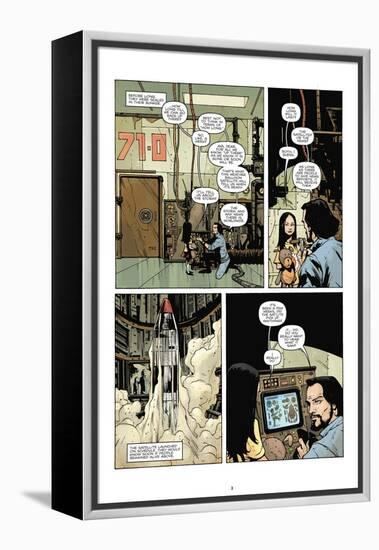 Zombies vs. Robots: No. 7 - Comic Page with Panels-Paul Davidson-Framed Stretched Canvas