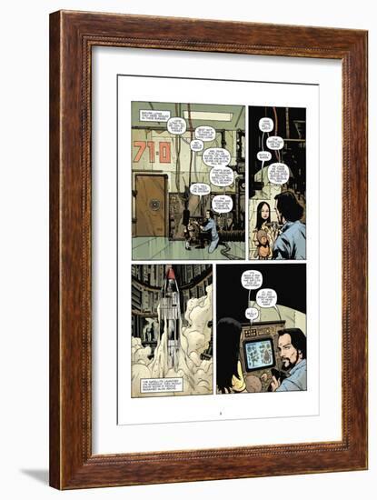 Zombies vs. Robots: No. 7 - Comic Page with Panels-Paul Davidson-Framed Art Print