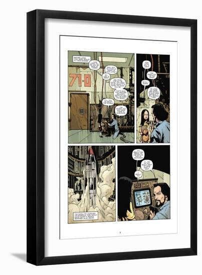 Zombies vs. Robots: No. 7 - Comic Page with Panels-Paul Davidson-Framed Art Print