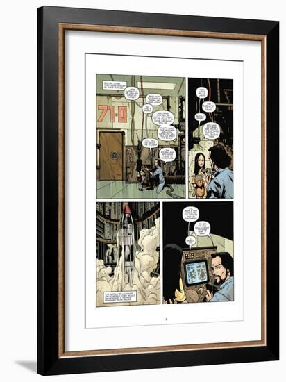 Zombies vs. Robots: No. 7 - Comic Page with Panels-Paul Davidson-Framed Art Print