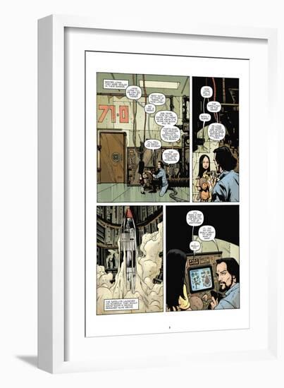 Zombies vs. Robots: No. 7 - Comic Page with Panels-Paul Davidson-Framed Art Print