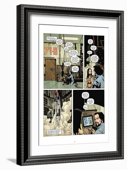 Zombies vs. Robots: No. 7 - Comic Page with Panels-Paul Davidson-Framed Art Print