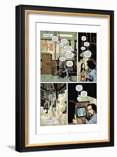 Zombies vs. Robots: No. 7 - Comic Page with Panels-Paul Davidson-Framed Art Print