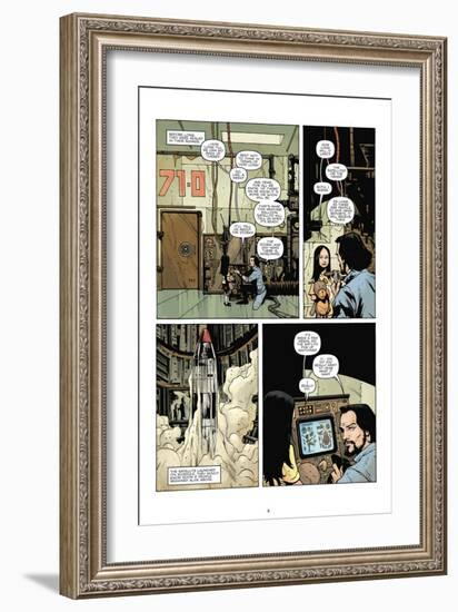 Zombies vs. Robots: No. 7 - Comic Page with Panels-Paul Davidson-Framed Premium Giclee Print