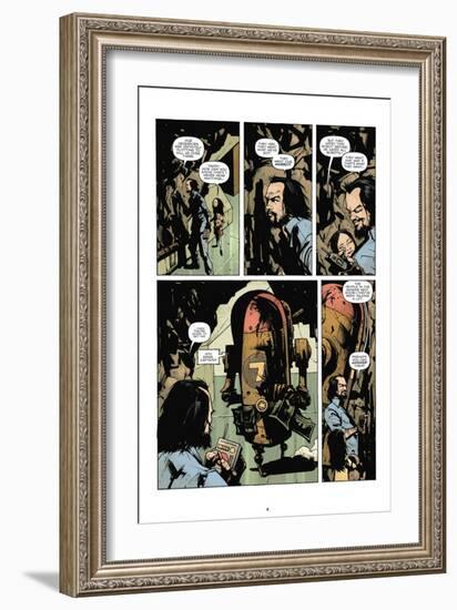 Zombies vs. Robots: No. 7 - Comic Page with Panels-Paul Davidson-Framed Art Print