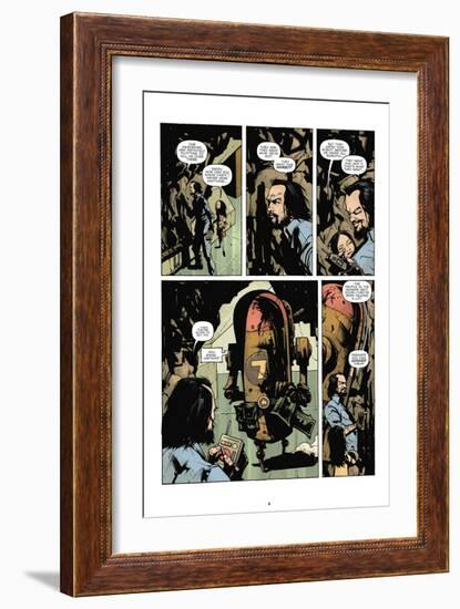 Zombies vs. Robots: No. 7 - Comic Page with Panels-Paul Davidson-Framed Art Print