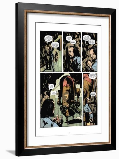 Zombies vs. Robots: No. 7 - Comic Page with Panels-Paul Davidson-Framed Art Print