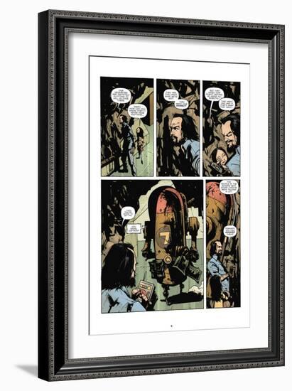 Zombies vs. Robots: No. 7 - Comic Page with Panels-Paul Davidson-Framed Art Print