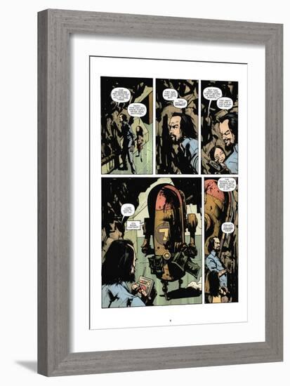 Zombies vs. Robots: No. 7 - Comic Page with Panels-Paul Davidson-Framed Premium Giclee Print